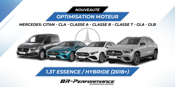 Reprogrammation Mercedes 1.3T (2018+) disponible !